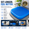 Premium Honeycomb Gel Cushion with Washable Cover