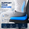 Premium Honeycomb Gel Cushion with Washable Cover